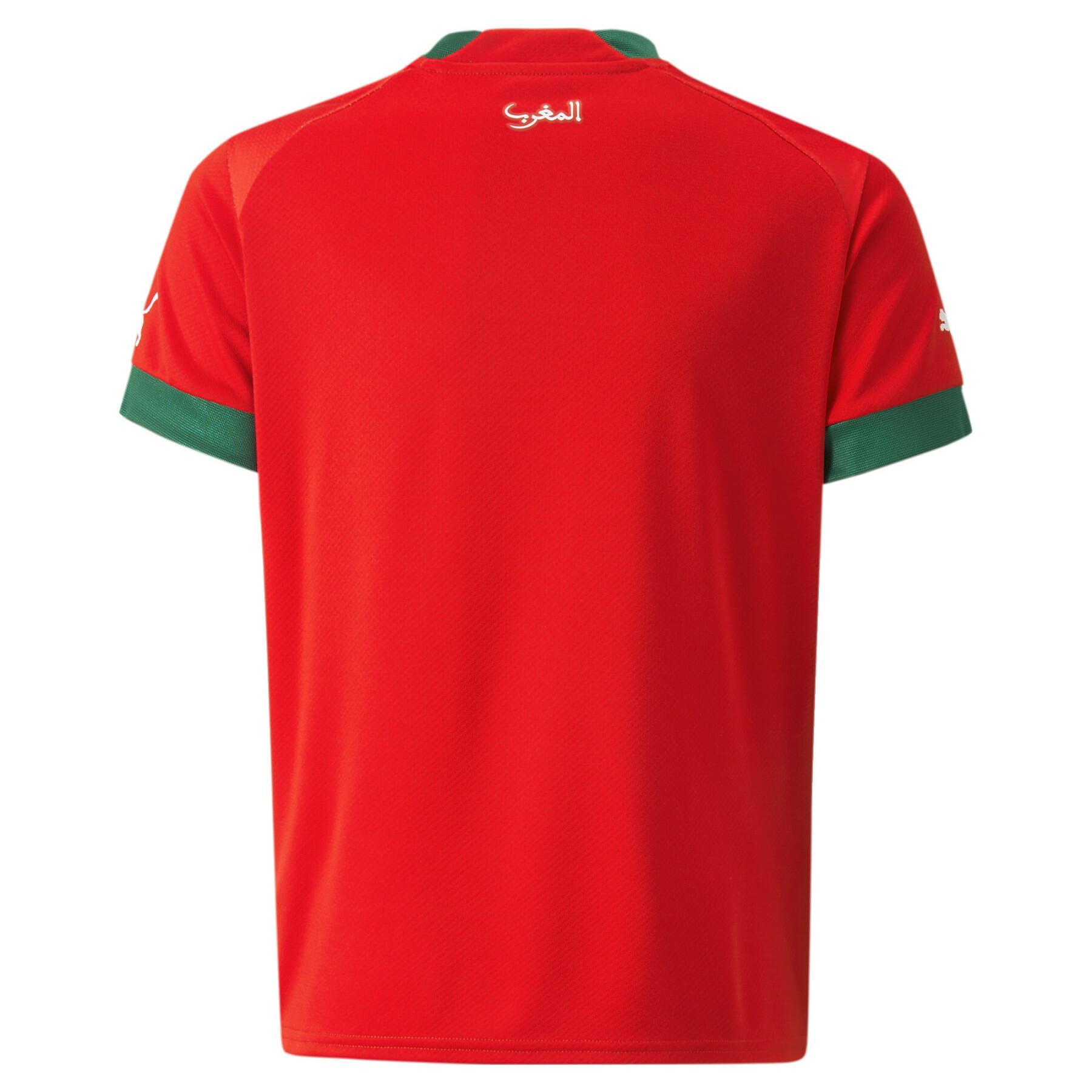 Camiseta local de niño de la Copa Mundial 2022 Maroc
