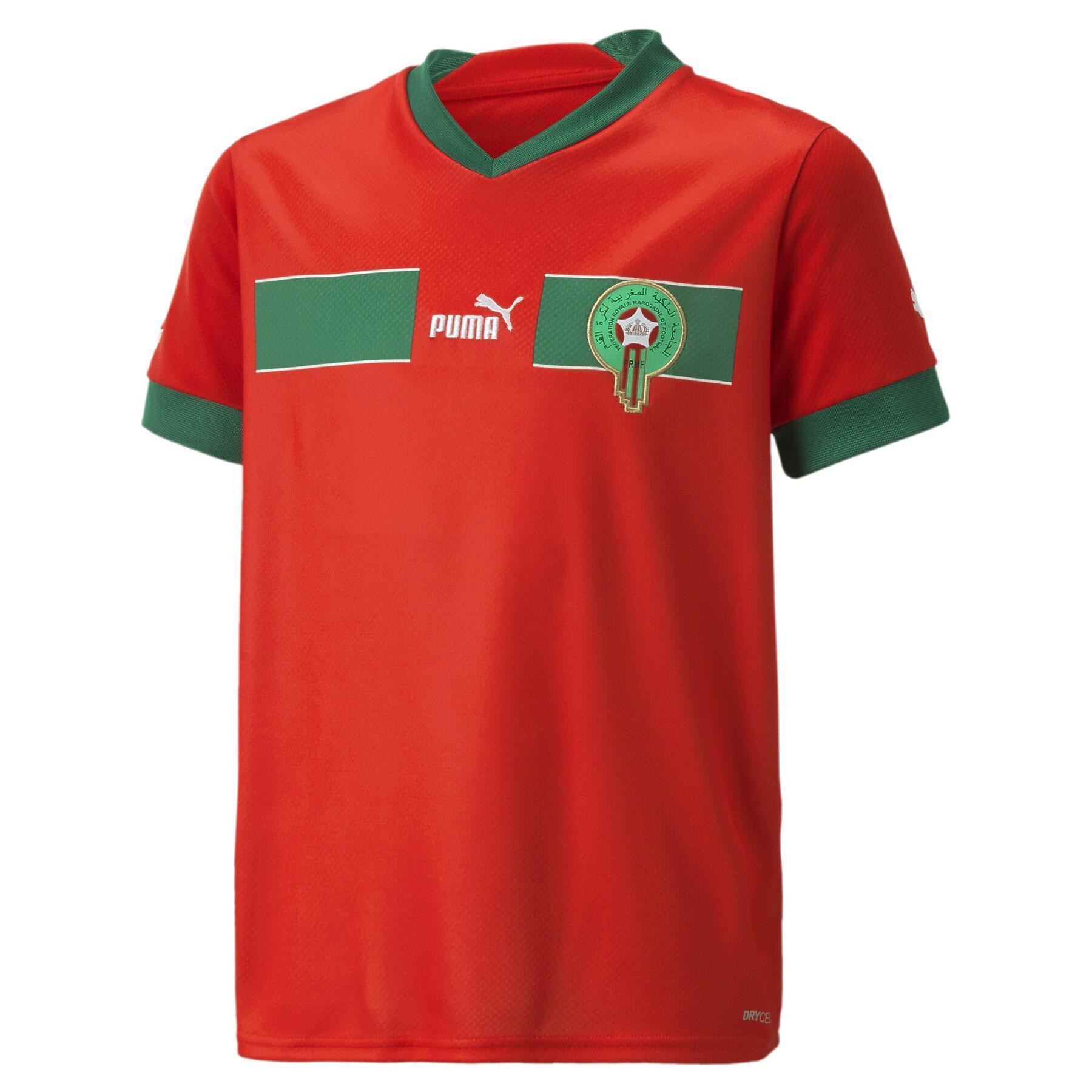 Camiseta local de niño de la Copa Mundial 2022 Maroc