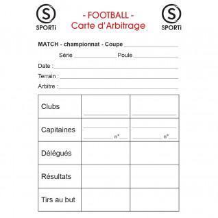 Cuaderno de 15 tarjetas de arbitraje individuales Sporti France