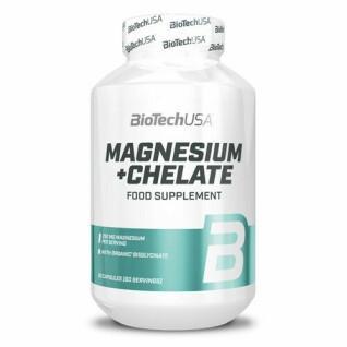 12 botes de vitamina magnesio + quelato Biotech USA - 60 Gélul