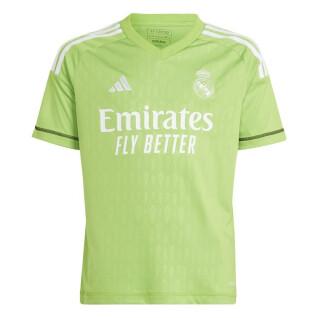 Camiseta de portero primera equipación nfantil Real Madrid 2023/24