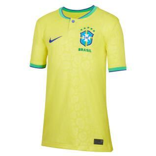 Camiseta de la Copa del Mundo de 2022 para niños Brésil