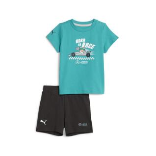 Conjunto de camiseta y pantalón Pantalón corto para bebé Puma MAPF1 Graphic