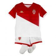 Conjunto de Primera equipacións para niños AS Monaco 2019/20