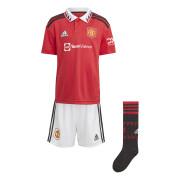 Mini kit doméstico para niños Manchester United 2022/23