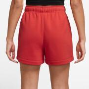Pantalones cortos de tiro medio para mujer Nike Club Fleece
